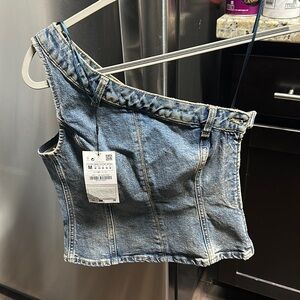 Zara denim top